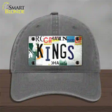 Kings Hockey Strip Art Novelty License Plate Hat Tag Unconstructed Cotton / Charcoal