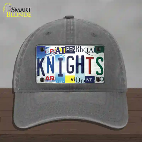 Golden Knights Strip Art Novelty License Plate Hat Tag Unconstructed Cotton / Charcoal