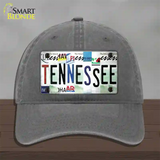 Tennessee Strip Art Novelty License Plate Hat Tag Unconstructed Cotton / Charcoal