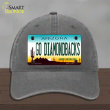 Go Diamondbacks Novelty License Plate Hat Tag Unconstructed Cotton / Charcoal