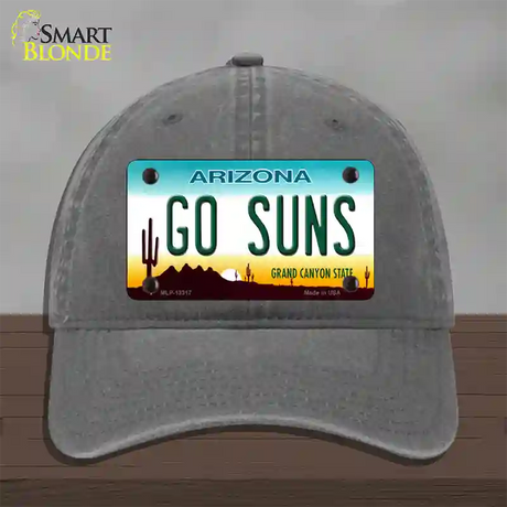 Go Suns Novelty License Plate Hat Tag Unconstructed Cotton / Charcoal