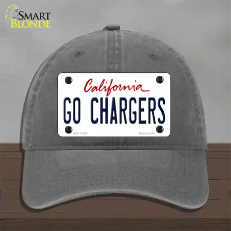 Go Chargers Novelty License Plate Hat Tag Unconstructed Cotton / Charcoal