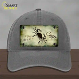 Cancer Zodiac Novelty License Plate Hat Unconstructed Cotton / Charcoal