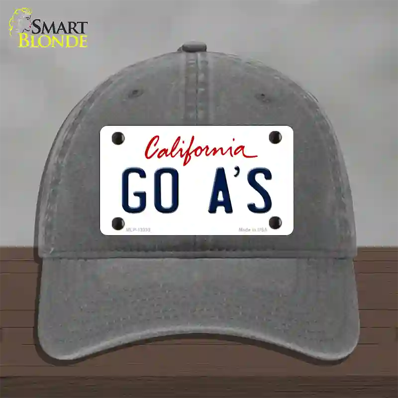 Go Athletics Novelty License Plate Hat Tag Unconstructed Cotton / Charcoal