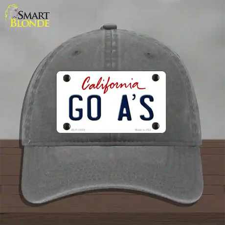 Go Athletics Novelty License Plate Hat Tag Unconstructed Cotton / Charcoal