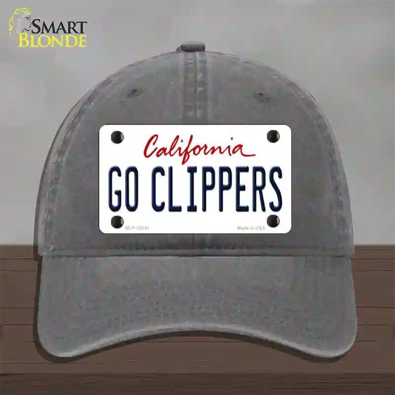 Go Clippers Novelty License Plate Hat Tag Unconstructed Cotton / Charcoal