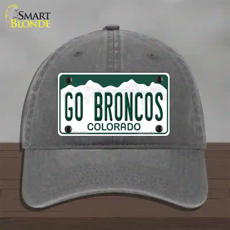 Go Broncos Novelty License Plate Hat Tag Unconstructed Cotton / Charcoal