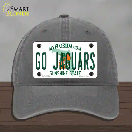 Go Jaguars Novelty License Plate Hat Tag Unconstructed Cotton / Charcoal