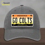 Go Colts Novelty License Plate Hat Tag Unconstructed Cotton / Charcoal