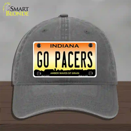 Go Pacers Novelty License Plate Hat Tag Unconstructed Cotton / Charcoal