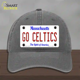 Go Celtics Novelty License Plate Hat Tag Unconstructed Cotton / Charcoal