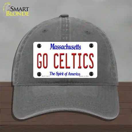 Go Celtics Novelty License Plate Hat Tag Unconstructed Cotton / Charcoal