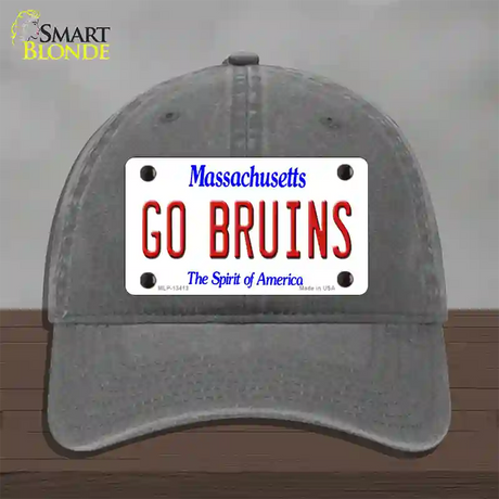 Go Bruins Novelty License Plate Hat Tag Unconstructed Cotton / Charcoal