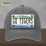 Go Tigers Novelty License Plate Hat Tag Unconstructed Cotton / Charcoal