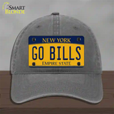 Go Bills Novelty License Plate Hat Tag Unconstructed Cotton / Charcoal