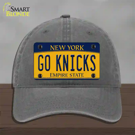 Go Knicks Novelty License Plate Hat Tag Unconstructed Cotton / Charcoal