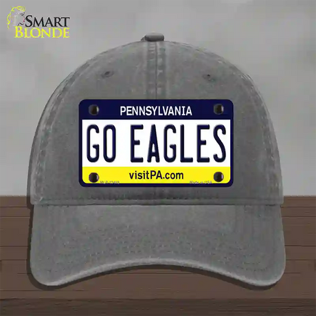 Go Eagles Novelty License Plate Hat Tag Unconstructed Cotton / Charcoal