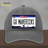 Go Mavericks Novelty License Plate Hat Tag Unconstructed Cotton / Charcoal