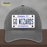 Go Wizards Novelty License Plate Hat Tag Unconstructed Cotton / Charcoal