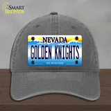 Golden Knights Novelty License Plate Hat Tag Unconstructed Cotton / Charcoal