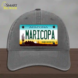 Maricopa Arizona Novelty License Plate Hat Tag Unconstructed Cotton / Charcoal