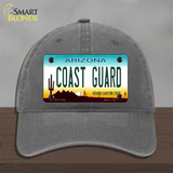 Coast Guard Arizona Novelty License Plate Hat Tag Unconstructed Cotton / Charcoal