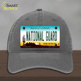 National Guard Arizona Novelty License Plate Hat Tag Unconstructed Cotton / Charcoal