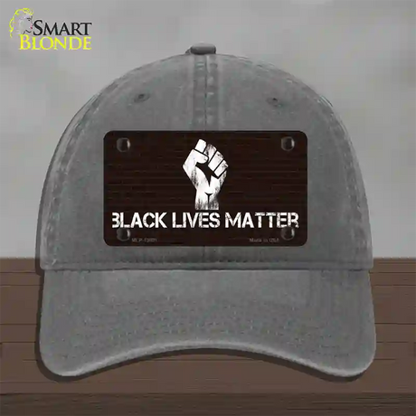 Black Lives Matter Brick Novelty License Plate Hat Tag Unconstructed Cotton / Charcoal