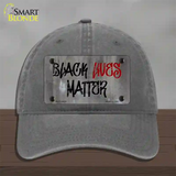 Black Lives Matter Concrete Novelty License Plate Hat Tag Unconstructed Cotton / Charcoal