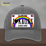 I Heart Kauai Novelty License Plate Hat Tag Unconstructed Cotton / Charcoal