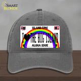 I Heart Big Island Novelty License Plate Hat Tag Unconstructed Cotton / Charcoal