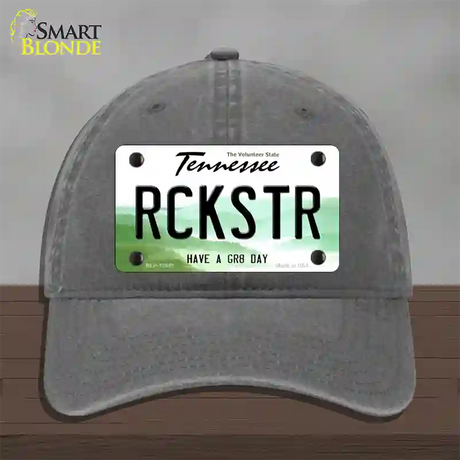 Rockstar Novelty License Plate Hat Tag Unconstructed Cotton / Charcoal