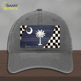 South Carolina Racing Flag Novelty License Plate Hat Tag Unconstructed Cotton / Charcoal