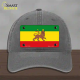 Ethiopia Flag Novelty License Plate Hat Tag Unconstructed Cotton / Charcoal