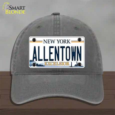 Allentown Excelsior New York Novelty License Plate Hat Tag Unconstructed Cotton / Charcoal