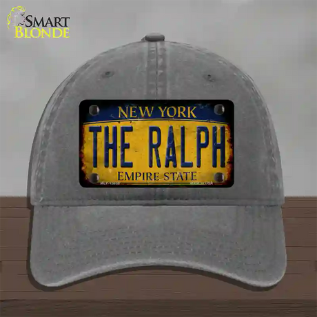 The Ralph New York Rusty Novelty License Plate Hat Tag Unconstructed Cotton / Charcoal