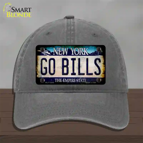 Go Bills New York Rusty Novelty License Plate Hat Tag Unconstructed Cotton / Charcoal