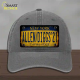 Allen Diggs 21 NY Yellow Rusty Novelty License Plate Hat Tag Unconstructed Cotton / Charcoal