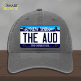 The Aud NY Blue Novelty License Plate Hat Tag Unconstructed Cotton / Charcoal