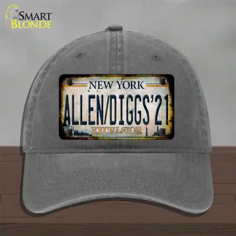 Allen Diggs 21 NY Excelsior Rusty Novelty License Plate Hat Tag Unconstructed Cotton / Charcoal