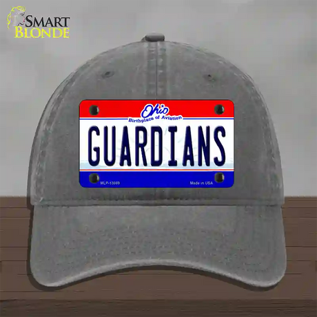 Guardians Ohio Aviation Novelty License Plate Hat Tag Unconstructed Cotton / Charcoal