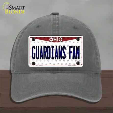 Guardians Fan Ohio Overlay Novelty License Plate Hat Tag Unconstructed Cotton / Charcoal