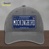 Mockingbird Tennessee Blue Novelty License Plate Hat Tag Unconstructed Cotton / Charcoal