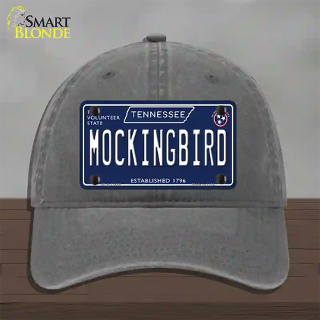 Mockingbird Tennessee Blue Novelty License Plate Hat Tag Unconstructed Cotton / Charcoal