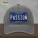 Passion Tennessee Blue Novelty License Plate Hat Tag Unconstructed Cotton / Charcoal