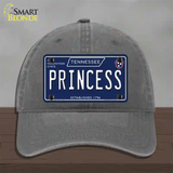 Princess Tennessee Blue Novelty License Plate Hat Tag Unconstructed Cotton / Charcoal