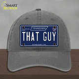 That Guy Tennessee Blue Novelty License Plate Hat Tag Unconstructed Cotton / Charcoal