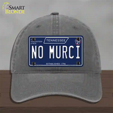 No Murci Tennessee Blue Novelty License Plate Hat Tag Unconstructed Cotton / Charcoal