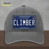 Climber Tennessee Blue Novelty License Plate Hat Tag Unconstructed Cotton / Charcoal