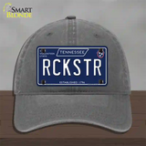 Rckstr Tennessee Blue Novelty License Plate Hat Tag Unconstructed Cotton / Charcoal